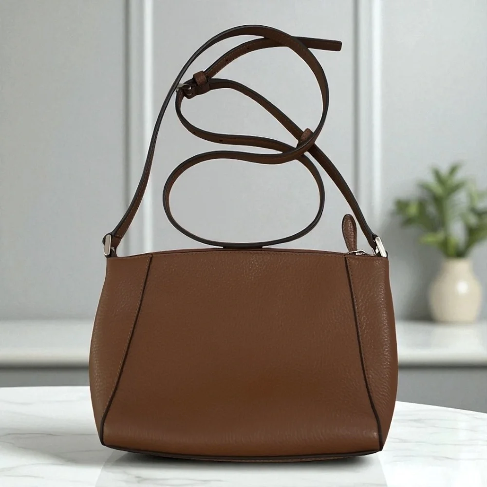 Kate Spade New York Brown Pebbled Leather Crossbody Bag - Picture 2 of 3